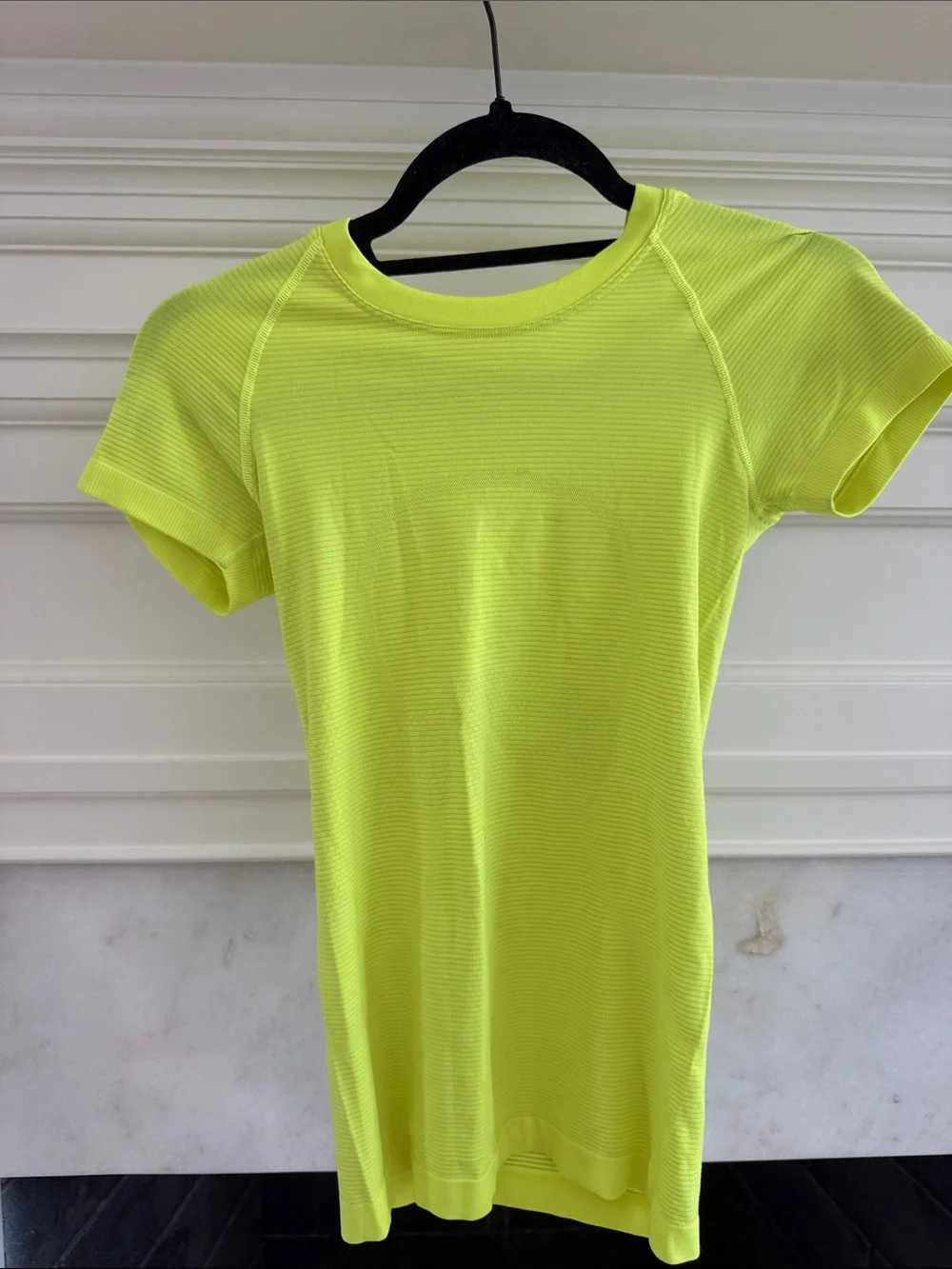 lululemon athletica Neon Yellow Short Sleeve Tee